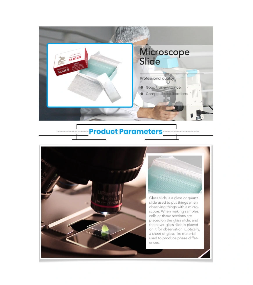 High Quality Positively Charged Adhesive Microscope Slides for Cytology Samples 7101