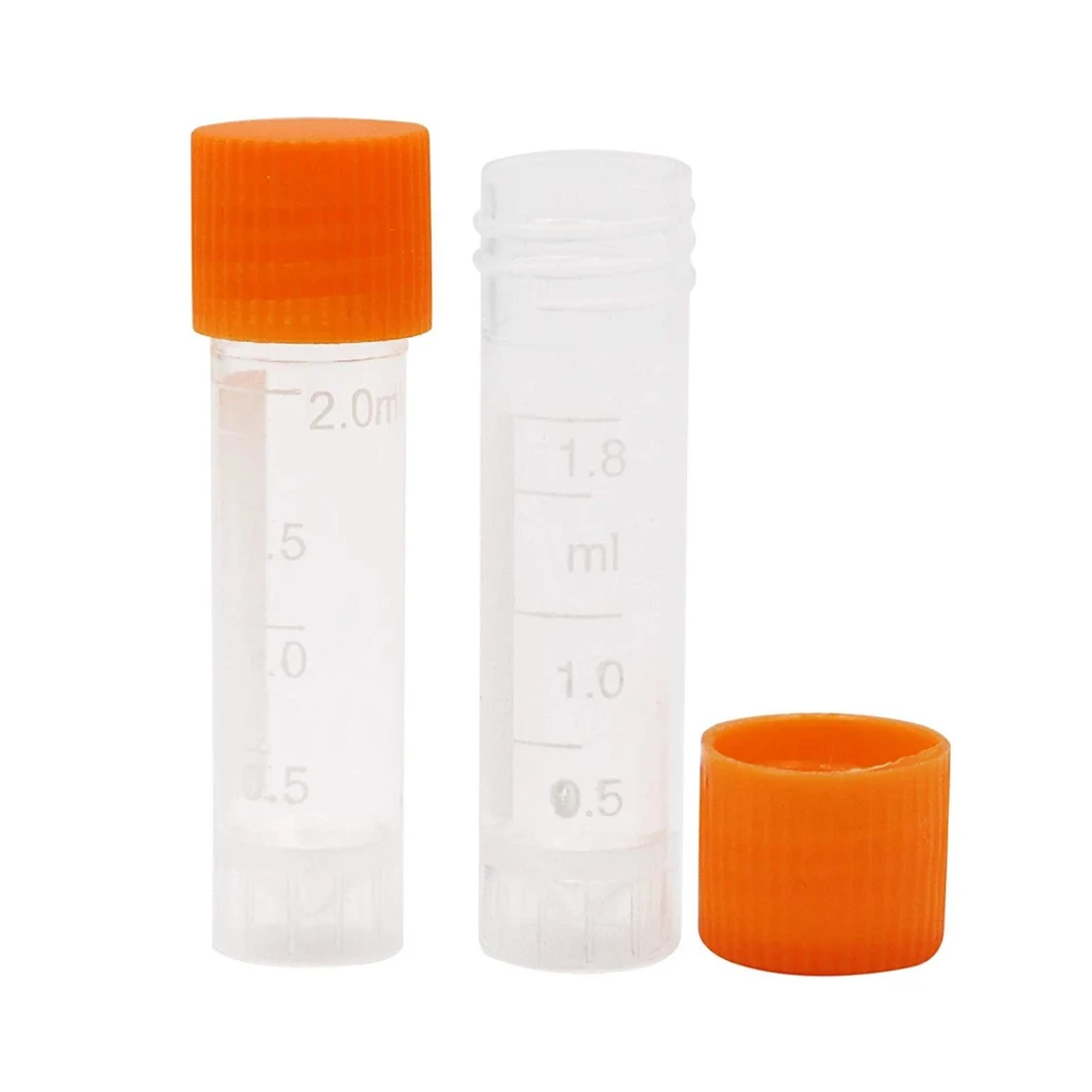 Disposable Lab Medical PP Plastic Cryovial Tube Freezing Tube 1.8ml 2ml 5ml 10ml Cryo Tube