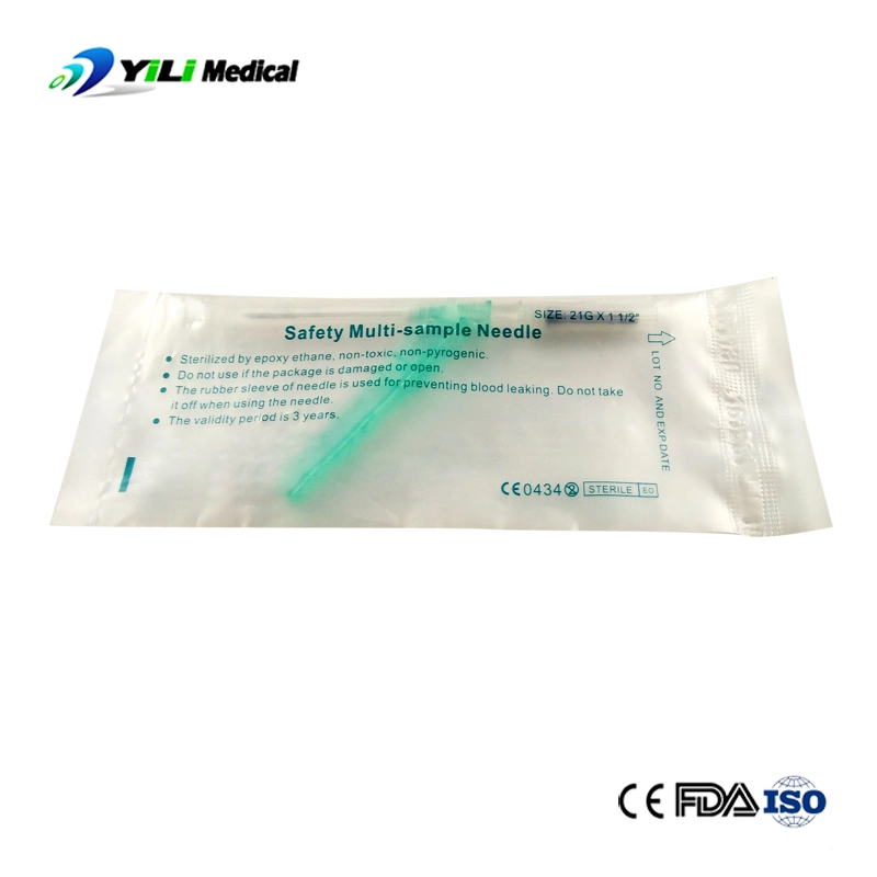 Disposable Sterile Multi Sample 18g Blood Collection Needle Medical Device