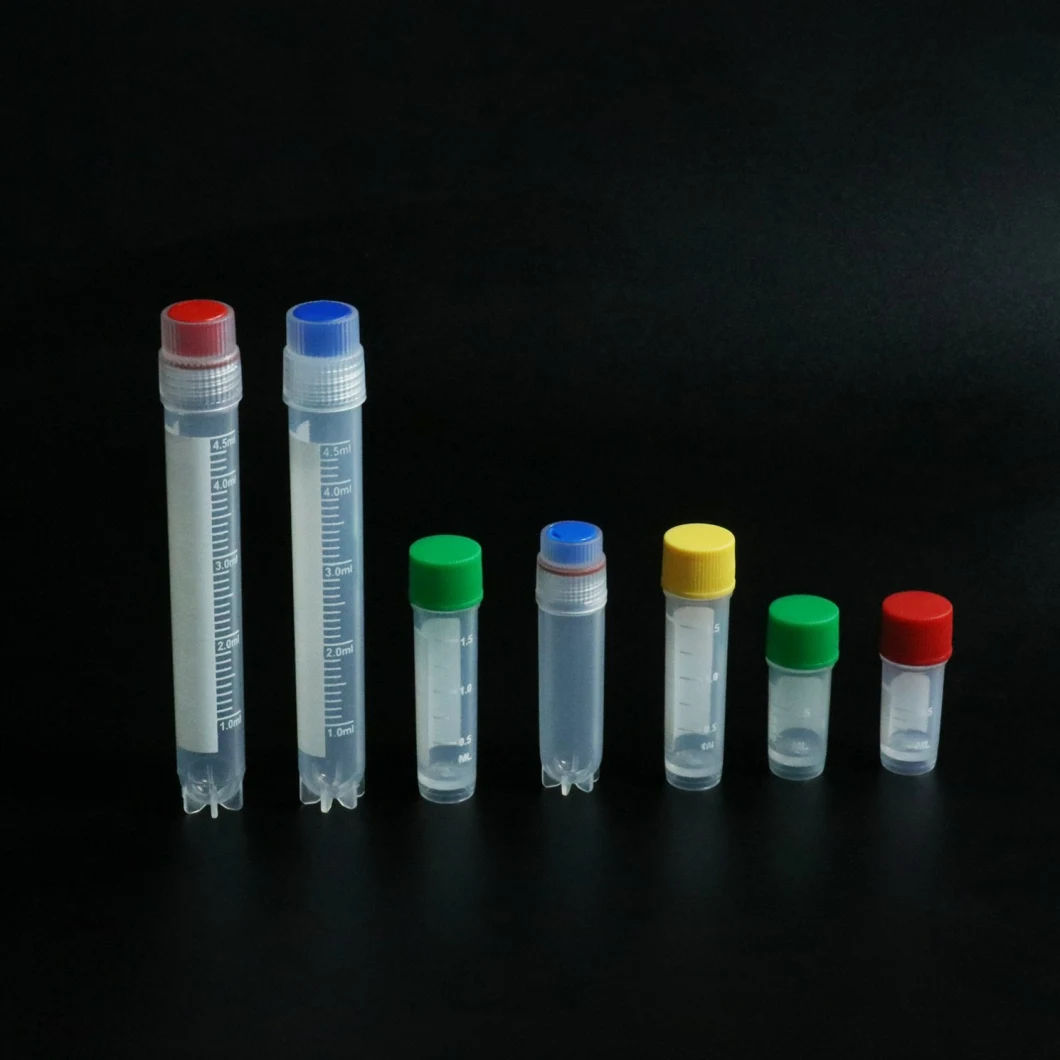 Conical Ultralow Temperature External Cryovials Micro Tubes Liquid Nitrogen Storage Cryovial